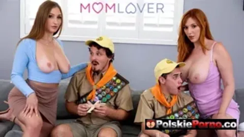 Polskie Amatorskie Huge-Tit MILFs Fuck Scout Stepsons - Lauren Philips & Skylar Snow Foursome S1:E1
