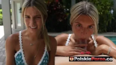 Polskie Amatorskie My Teen Stepsister Sucked my Dick in the Pool!!